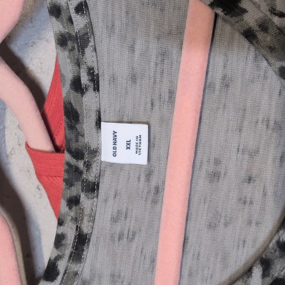 Bundle of Old Navy 100% Cotton T-Shirt Dress Leopard Print and Coral, XXL - Picture 2 of 9